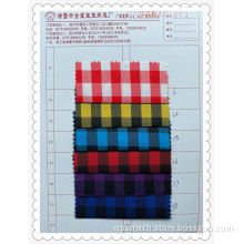 Elastic Plaid Color Matching Fabric